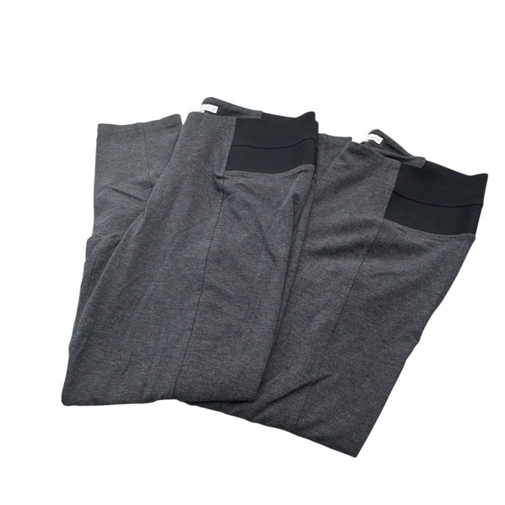 Cato women's Charcoal leggings with Black Waistband 18/20W‎ Lot of 2